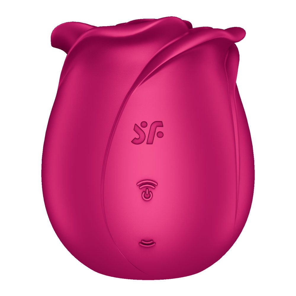 Satisfyer pro 2 - classic blossom - pressure wave vibrator - Product back view, rose toys  | Flirty Bay Adult Store Australia